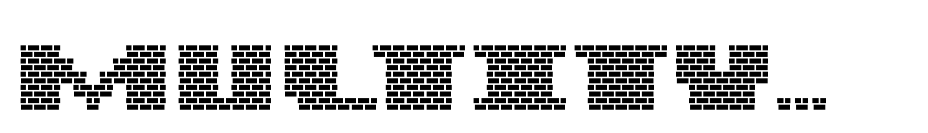 MultiType Brick Display Wide Bold